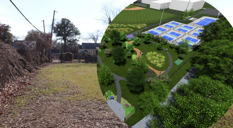 In August 2024, Capital Trees will break ground on the Hotchkiss Green.