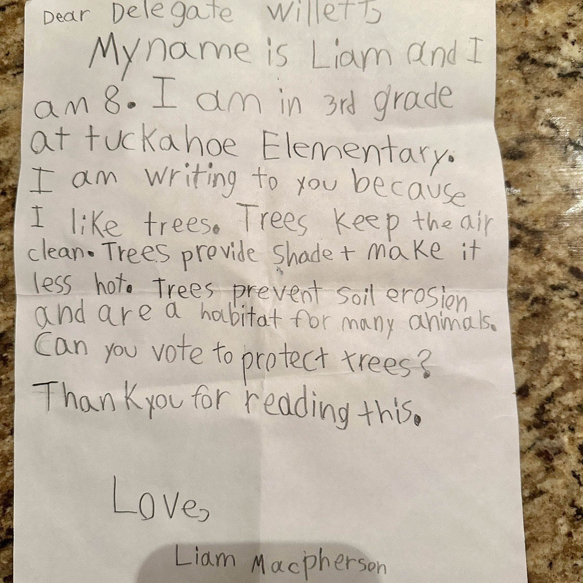 Liam’s Law